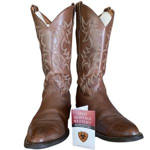 Ariat Heritage Western Antique Brown Boots